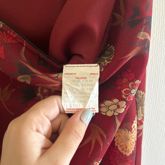 Rickis size XS red floral skirt - Picture 6 of 6